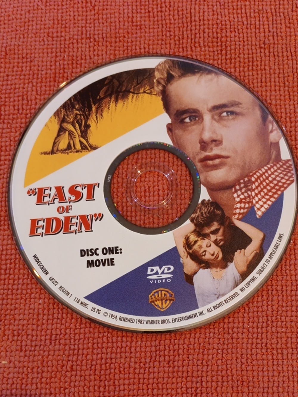East of Eden 2-Disc DVD *NO CASE*